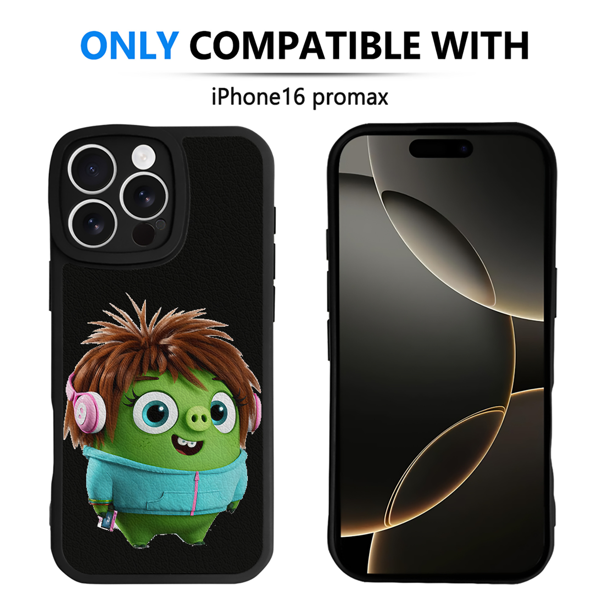 （画像用） Angry Birds アングリーバード 【iPhone 16シリーズ対応】シリコンスマホケース（レザー調） 材質：シリコン